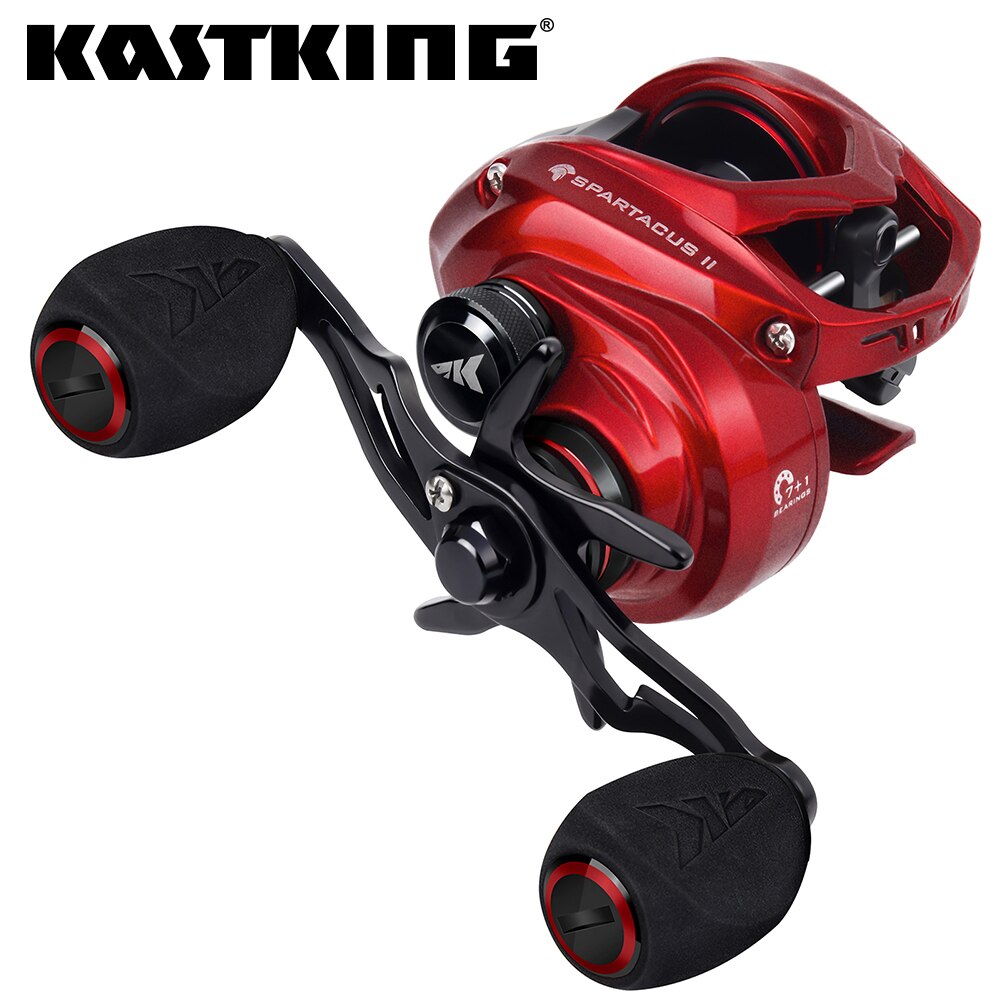 Kastking Reel Zephyr - KastKing Spartacus II Rode kleur Baitcasting