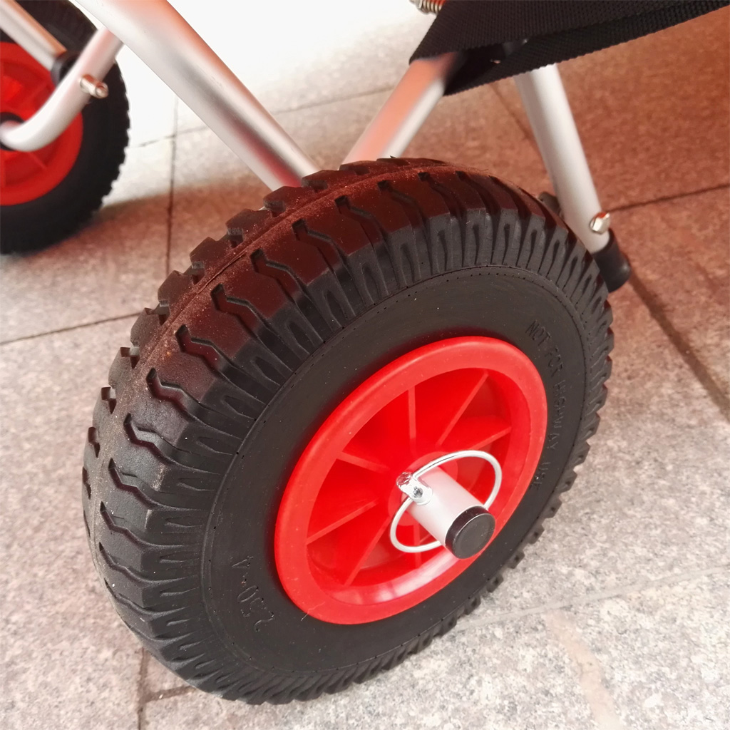 Naalddicht wiel voor het verva - Fishing Kayak Cart recensie en prijs