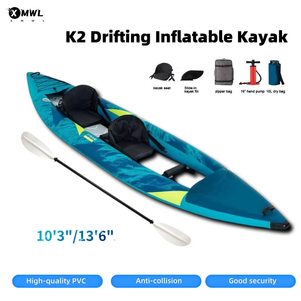 Opblaasbare kano-kayakboot voo - Fishing Kayak Paddle recensie en prijs